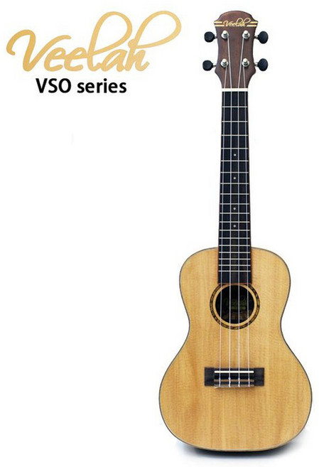 Veelah VSO-C 23吋 雲衫單板非洲黑桃木烏克麗麗, 1個