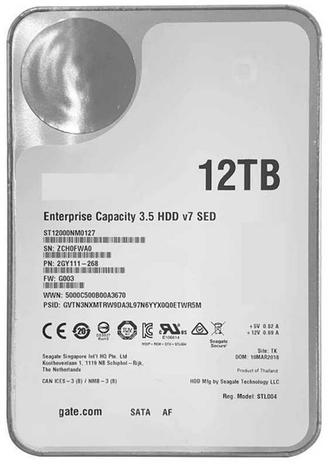 하드 드라이브 16TB 하드드라이브 데스크탑 하드디스크, 1개, 8TB Hitachi 엔터프라이즈