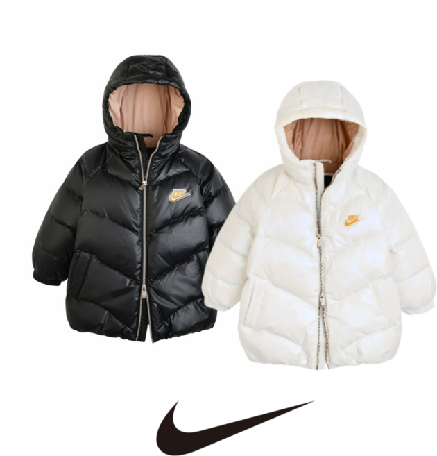 [백화점 매장판] 나이키 키즈 공용 덕다운 패딩점퍼 남아패딩 여아패딩 다운패딩 다운패딩점퍼 덕다운패딩 오리털 집업 후드 패딩