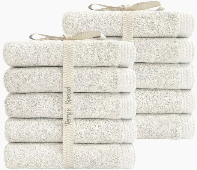 테리스페셜 호텔수건 200g 10장 20장 30장 수건세트 호텔타올 호텔타월 수건 타월 타올 목욕수건 코마사 세면타올, 아이보리, 10개 - 쿠팡