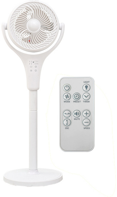 FIVE HOME 써큘레이터 선풍기 3D회전 공기순환 2in1 스탠드 탁상용 한국형 어댑터, 한국플러그