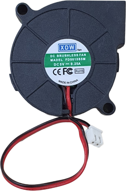 DC BRUSHLESS FAN DC5V 냉각팬 3D 터보팬, 기본, 1개