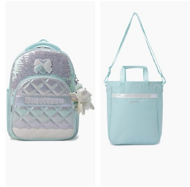[AK수원점] [베네통 키즈] QCBG03611QCBG13611(MT)블링 엠보 책가방 세트