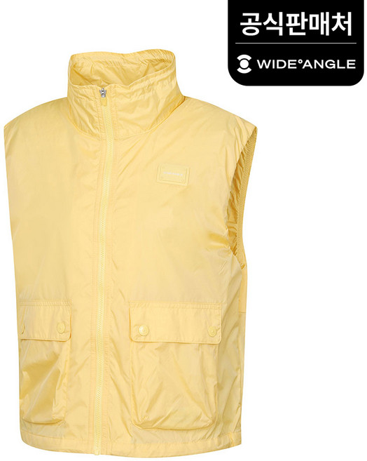 와이드앵글 공식 여성 CO 모니카 아웃포켓 베스트 L WWP24671Y4 (정상가:199 000)