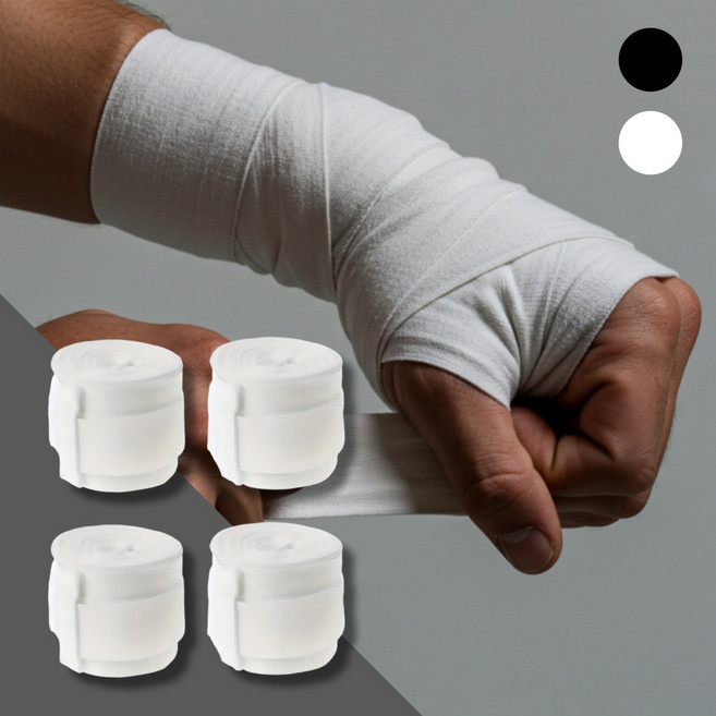 니벤트 통기 소재 복싱 이지 핸드랩, 2세트, 화이트