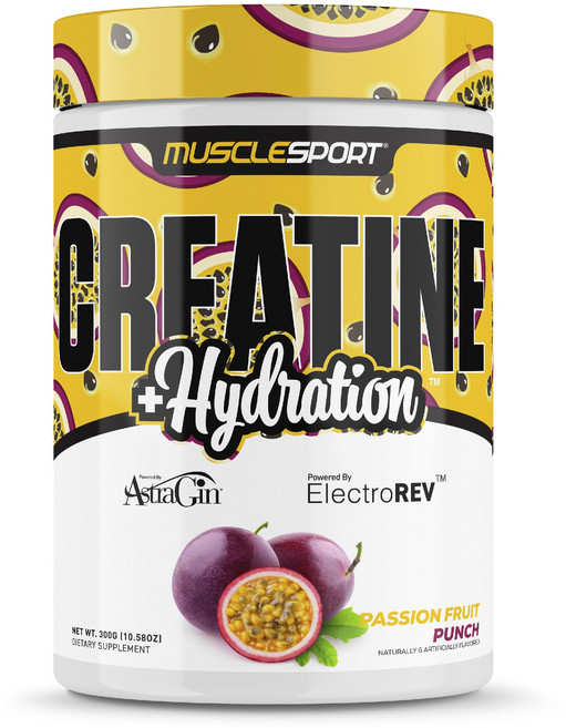 MUSCLESPORT 水合肌酸 百香果潘趣, 1個, 300g