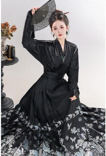 생활한복원피스 철릭원피스 긴팔 어른한복 빅사이즈 여성 가을