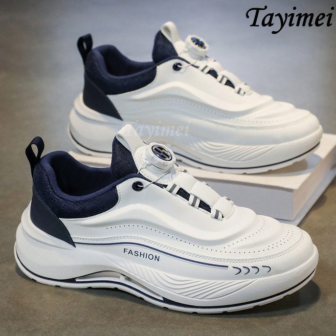 봄 남자 신발 통기 소백 신발 남자 트렌드 백합 두꺼운 바닥 운동화 캐주얼 러닝 아버지 스니커즈 편안 운동화 남자 캐주얼 백합