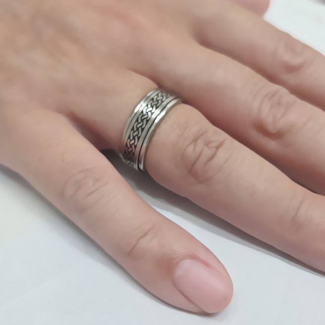 [골드러쉬] R222 반지 스틸반지 남녀공용 십자가링 심플 엔틱 남자패션악세사리