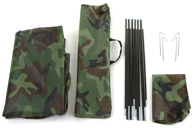 초경량 1인용 텐트 여행 해변 카모플라쥬, 1인