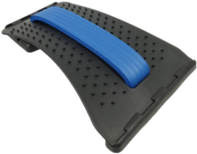 허리 아플때 강화 요추 척추 굽은 등 시원 필라테스 스트레칭 바른자세 교정 보드 기구 도구, 파랑