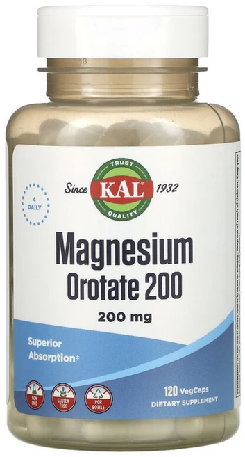 칼 마그네슘 오로테이트 200 50 mg 베지 캡슐 120정 1통, 1개 - 쿠팡