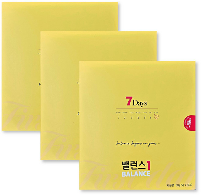 8515 밸런스1-7Days 특별구성 5g x 10포 x 3박스 총30포 한달분