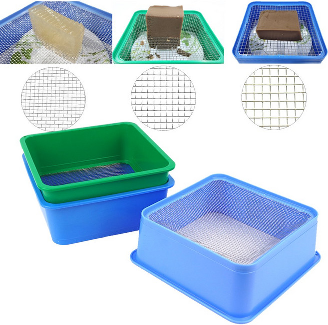 골든트리 사각 스탠망 우무가사리채 묵채 채망 채칼 묵칼 채망바구니 채썰기, 묵채 2호 0.7cm(파란색), 1개