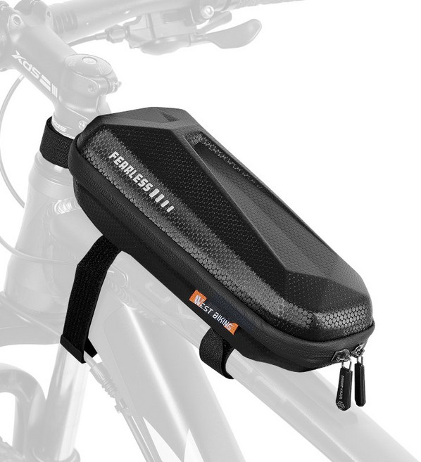 시그니처베이지 로드 자전거 프레임 가방 YPZ255, 1개, 블랙