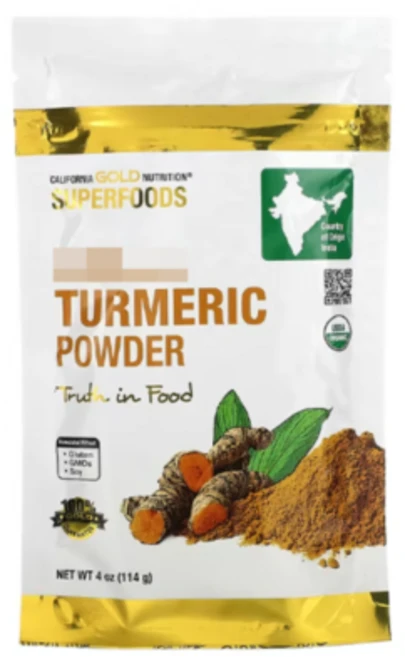 캘리포니아골드 강황 가루 분말 114g 슈퍼푸드, 1개 - 쿠팡