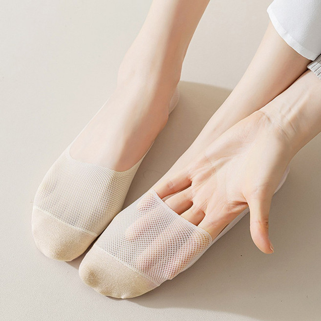 61sec no.13 시스루 8켤레 세트 메쉬 봄 여름 편안한 여성양말 무압박 논슬립 땀 로퍼 구두 양말