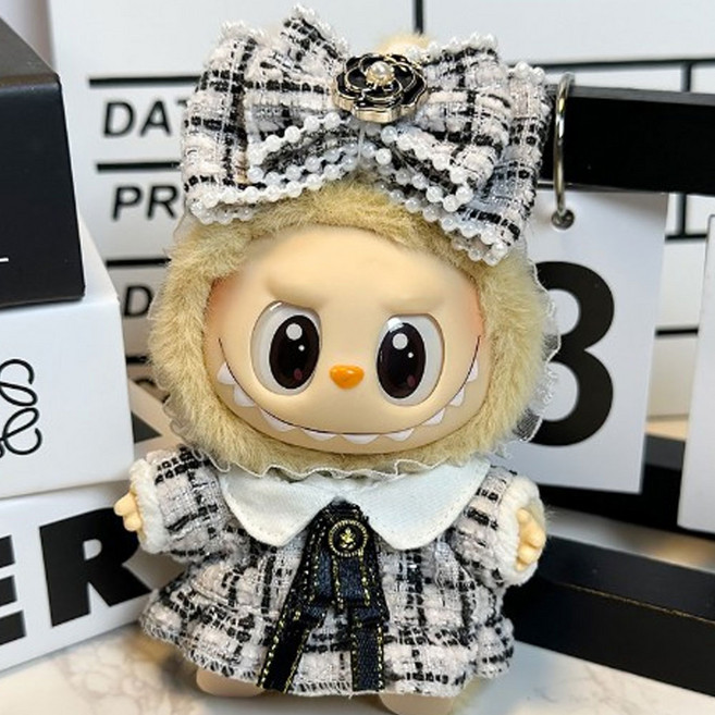 이거내꺼 라부부옷 인형옷 세트 의상 1 2 3 세대 원피스 의상, 03.화이트 트위드 원피스, 1개