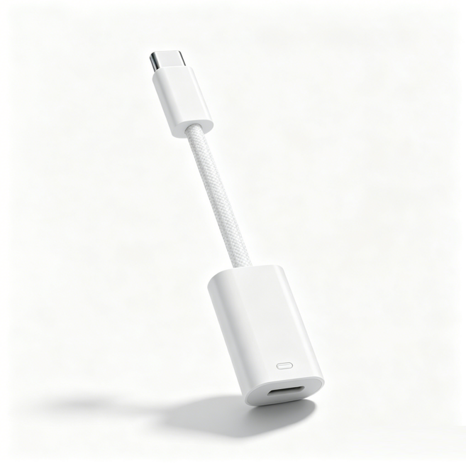 BZ01 編織轉接頭 Lightning母轉Type-C公 適用於iPhone15系列充電轉換器, 1個, 適用於蘋果母轉TypeC公 充電款, 白色, 0.5cm