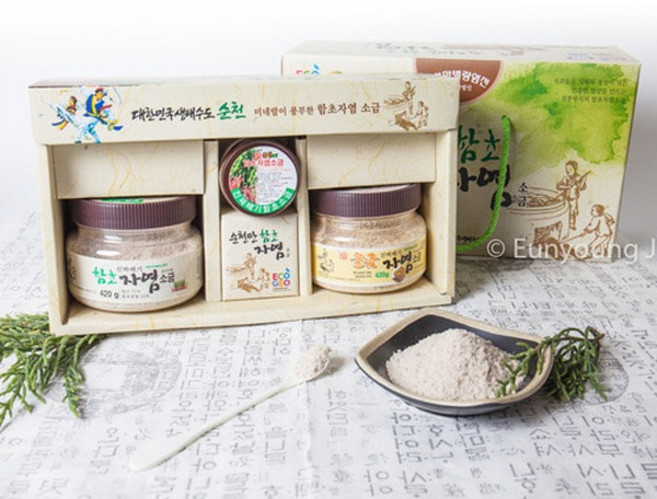 순천만함초 진짜배기 자염선물세트 1호 940g 저염소금, 1개