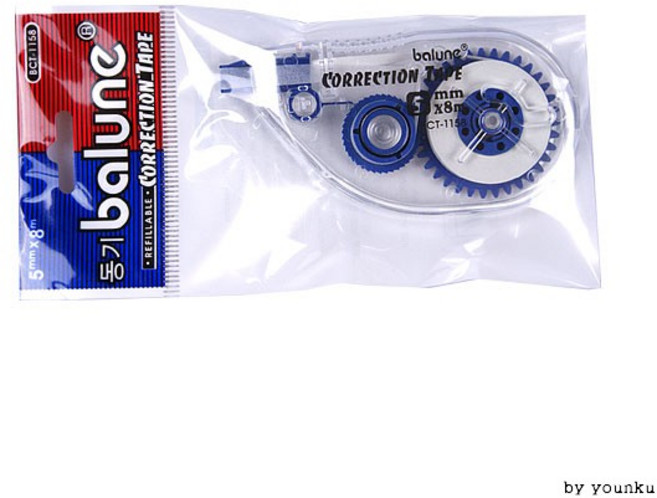 수정테이프(바르네)/화이트/수정용품/사무용품, 1개, 상세페이지 참조