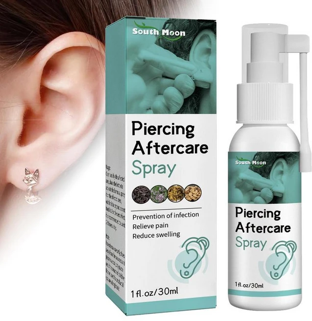 귀걸이구멍청소 피어싱 애프터케어 액체 소독 귀걸이 붓기 완화 귀지 세척 휴대용 귀 구멍 청소 30ml, 1개 - 쿠팡