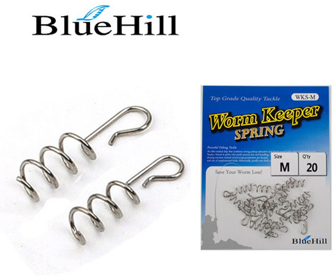 자바낚시 블루힐 웜키퍼 스프링 민물루어낚시 소품, 1개