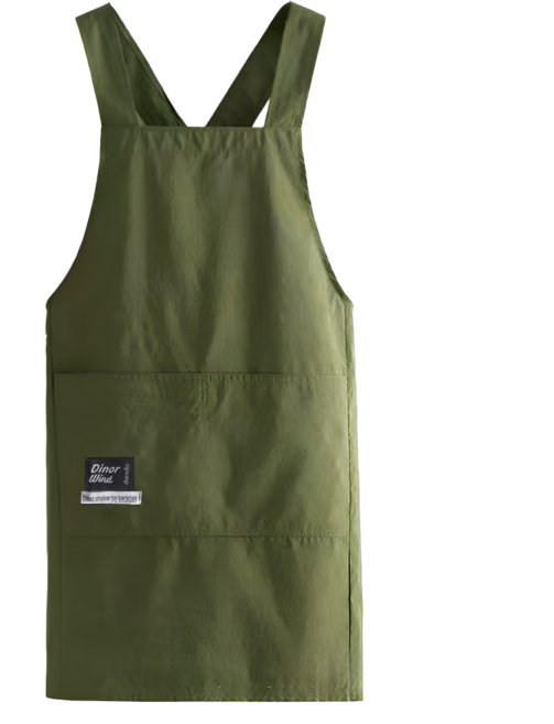 디노르 방수 카페 캠핑 앞치마, 1개, 카키(khaki)