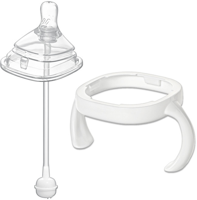 순수아 헤겐 젖병 호환, 1세트, 1ml, 헤겐 젖꼭지형+젖병손잡이