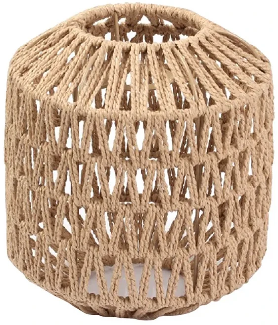 시뮬레이션된 라탄 행잉 램프쉐이드 러스틱 샹들리에 거실 호텔 레스토랑용 천장 조명 커버, 1. B 30x16CM / B. 변경 가능