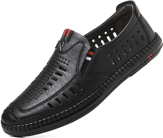 [ 보이앤맨 ] 펀칭 초경량 슬립온 여름신발 발편한 망사 남성 캐주얼화 단화 신발 슈즈 구두 (사이즈 : 240/245/250/255/260/265/270/275)