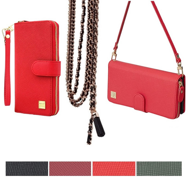 갤럭시S26 케이스 SM-S942N 천연 소가죽 유심스미 (지퍼) (손목 스트랩 줄 + 태슬롱) 목걸이) 카드 지폐 수납 지갑