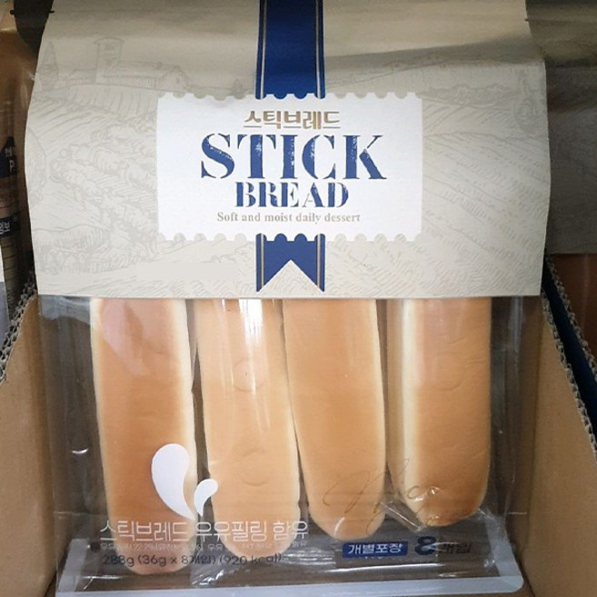 우유필링 스틱 브레드, 1개, 288g