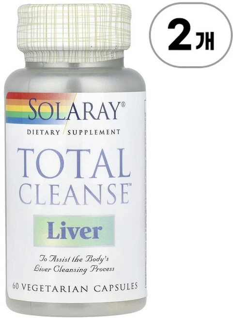 솔라레이 토탈 클렌즈 리버 (간) Solaray Total Cleanse™ Liver 60정, 2개 - 쿠팡