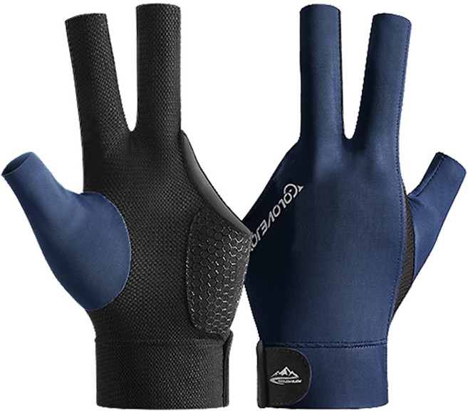 Glovejoy 專業高彈撞球手套, 藍色, 1個