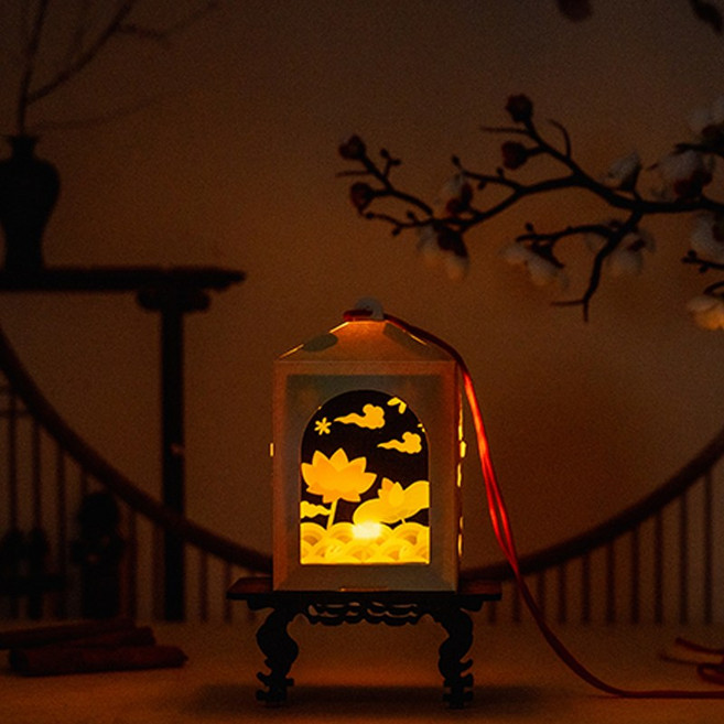 민화샵 KC인증 스크래치 페이퍼 무드등 DIY 전통문화 스크래치필름도안 초롱등, 민화 스크래치 페이퍼 무드등