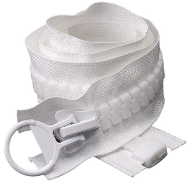 SKANDSALO 천막 플라스틱 지퍼 텐트 자크 두꺼운 대형 자물쇠 잠금 장치, 내추럴 화이트 150CM, 1개