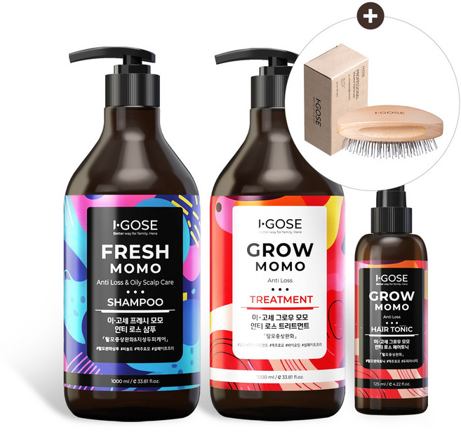 [6주 기획세트] 이고세 탈모 증상 완화 스칼프 쿨링 두피 집중 케어 샴푸 트리트먼트 세트, 1개, 2.125L