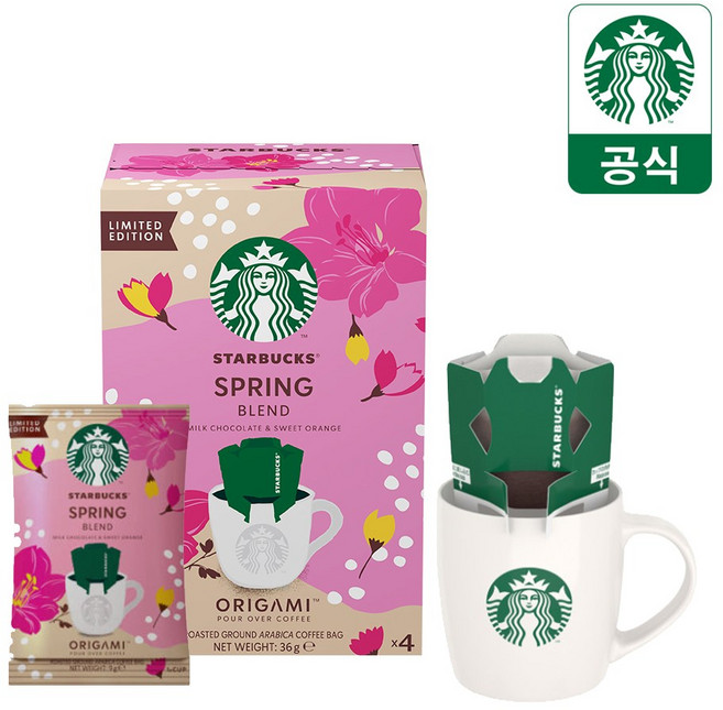 스타벅스 드립백 스프링 블렌드, 36g, 4개입, 1개