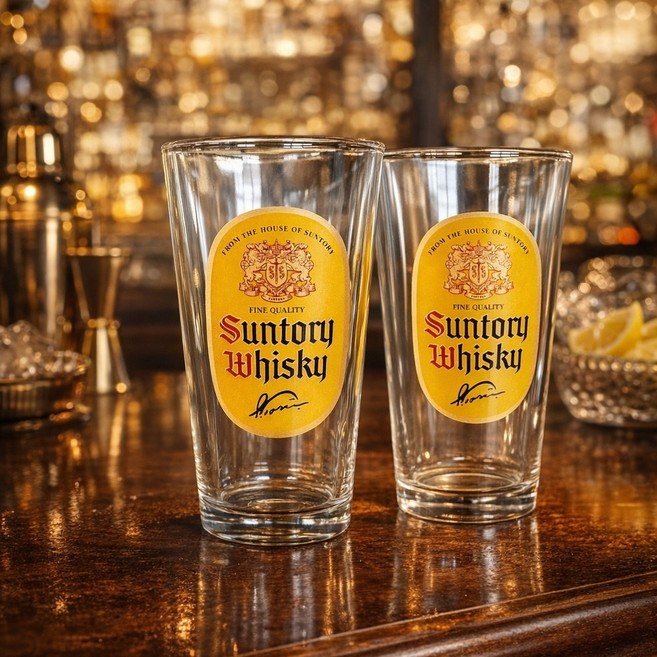 아소공방 산토리 클래식 위스키 하이볼잔, 2개