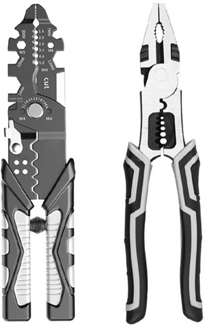 다목적 뺀찌 멀티 공구 2종 세트, 1세트