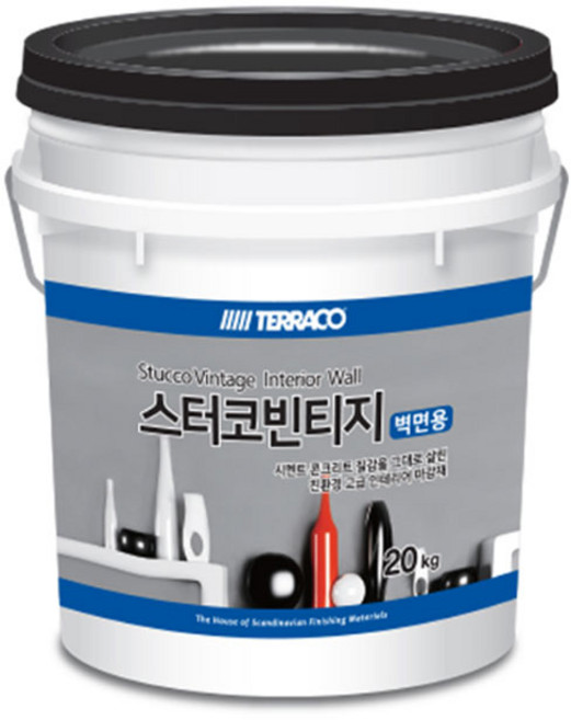 스터코빈티지 20kg 내부용 빈티지페인트 시멘트스타코, W100(그레이), 1개