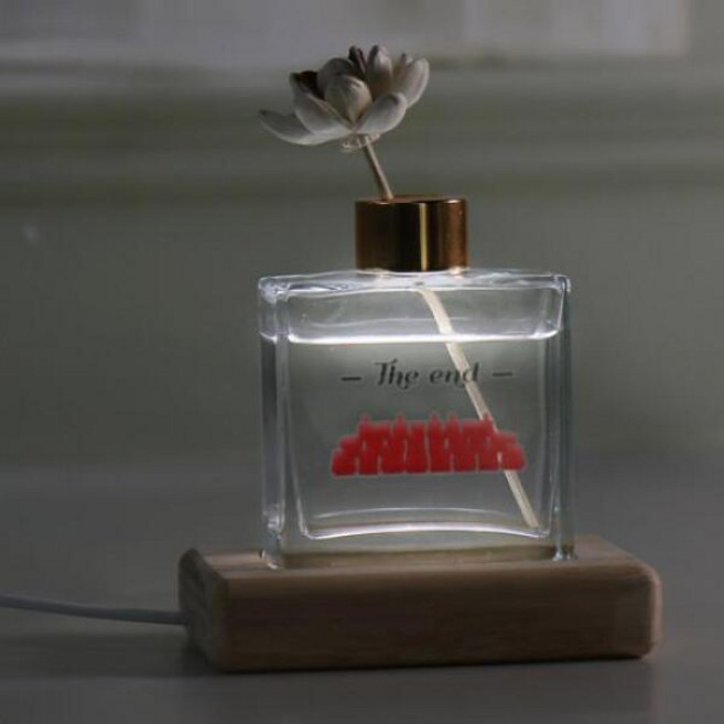 아트박스/꼬망드 ad159-꼬망드LED우드받침디퓨저_영화관, 01.블랙체리/01.투명플랫