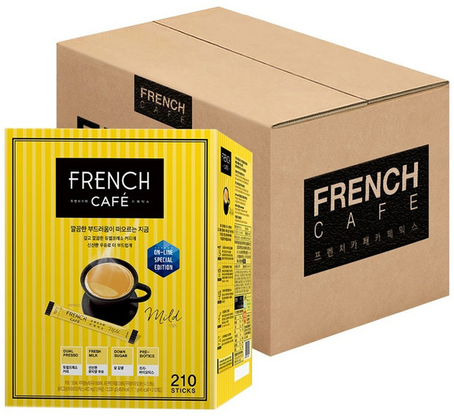 프렌치카페 커피믹스 스틱 마일드, 11.1g, 210개입, 4개
