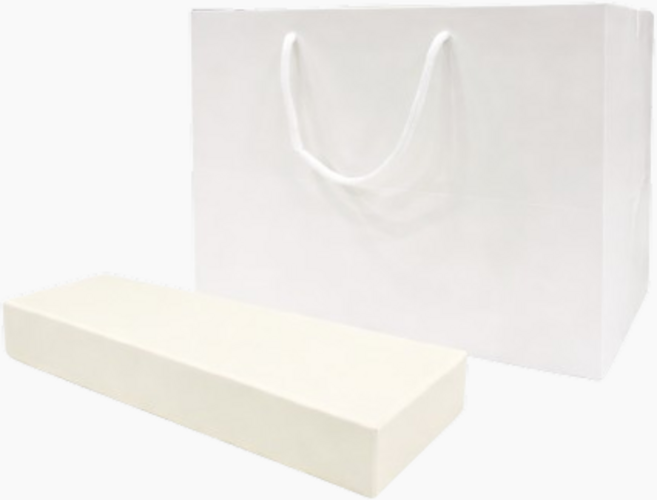 [화과자박스세트] 화과자박스아이보리 10구 + 화과자쇼핑백(화이트)10구, 1세트