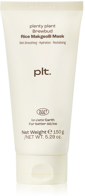 플렌티 플랜트 브루버드 쌀 막걸리 마스크 워시오프 팩 국내산 술지게미 각질 세안 팩 150g, 1개, 1개입