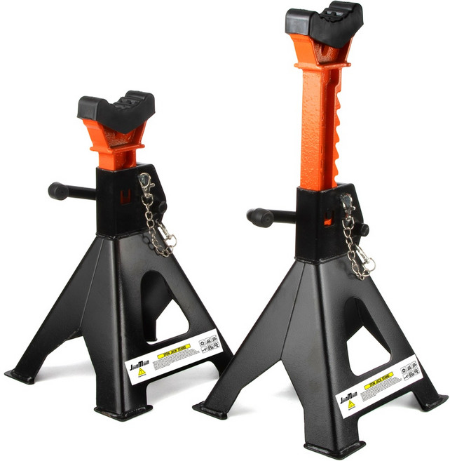 블랙 작키 3톤 받침대 말목 작기 자동차 자키 안전 받침 발목 2개 한셋트