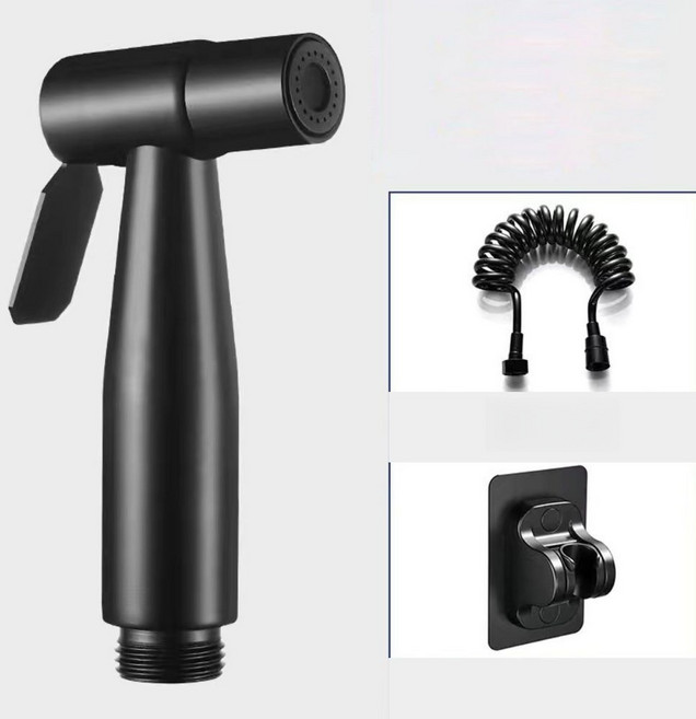 준성유통 욕실 스프레이건 코일호수3M 분사기 다용도 호환 샤워기, 블랙-3M,1개