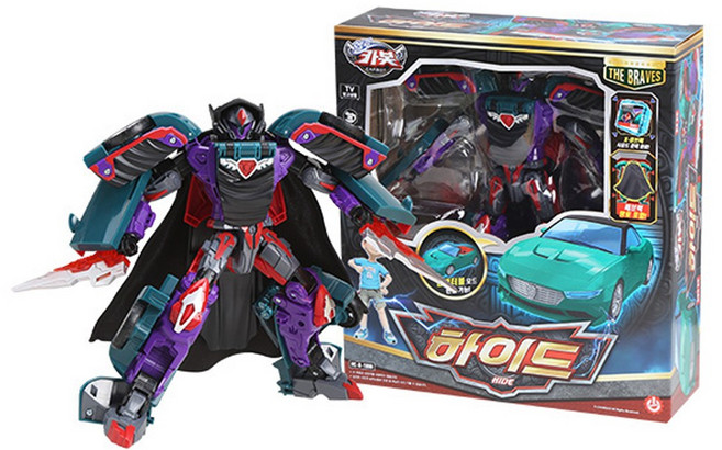 헬로카봇 시즌16 전설의 용사 하이드 마법사 자동차 변신로봇 장난감, 1개