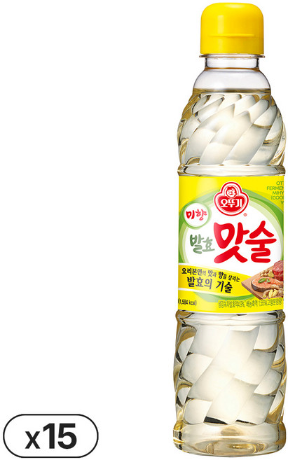 오뚜기 미향 발효 맛술, 900ml, 15개